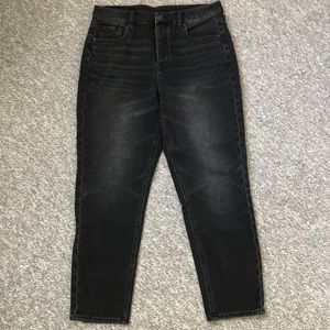 American Eagle High Rise Tomgirl jeans black Sz 10